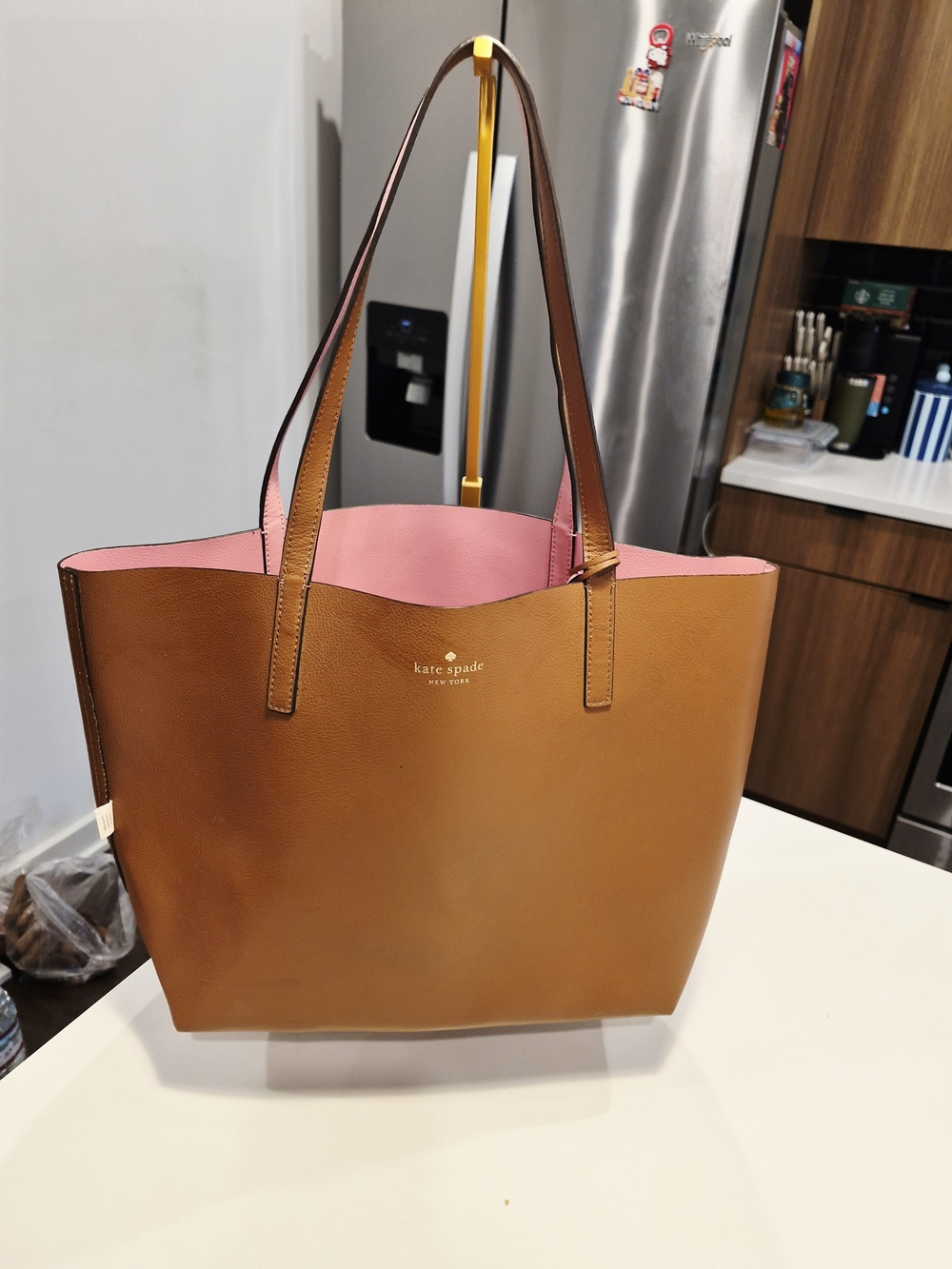 kate spade Reversible Brown & Pink Tote Bag